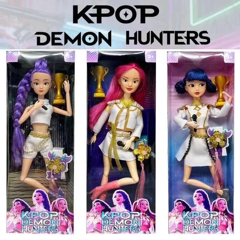 Kpop Demon Hunters Figura de acción de juguete Derpys Tiger Rumi Mira Zoey Sussy Tema Canción de luces coloridas para fanáticos Regalos de Navidad;' - imagen 2
