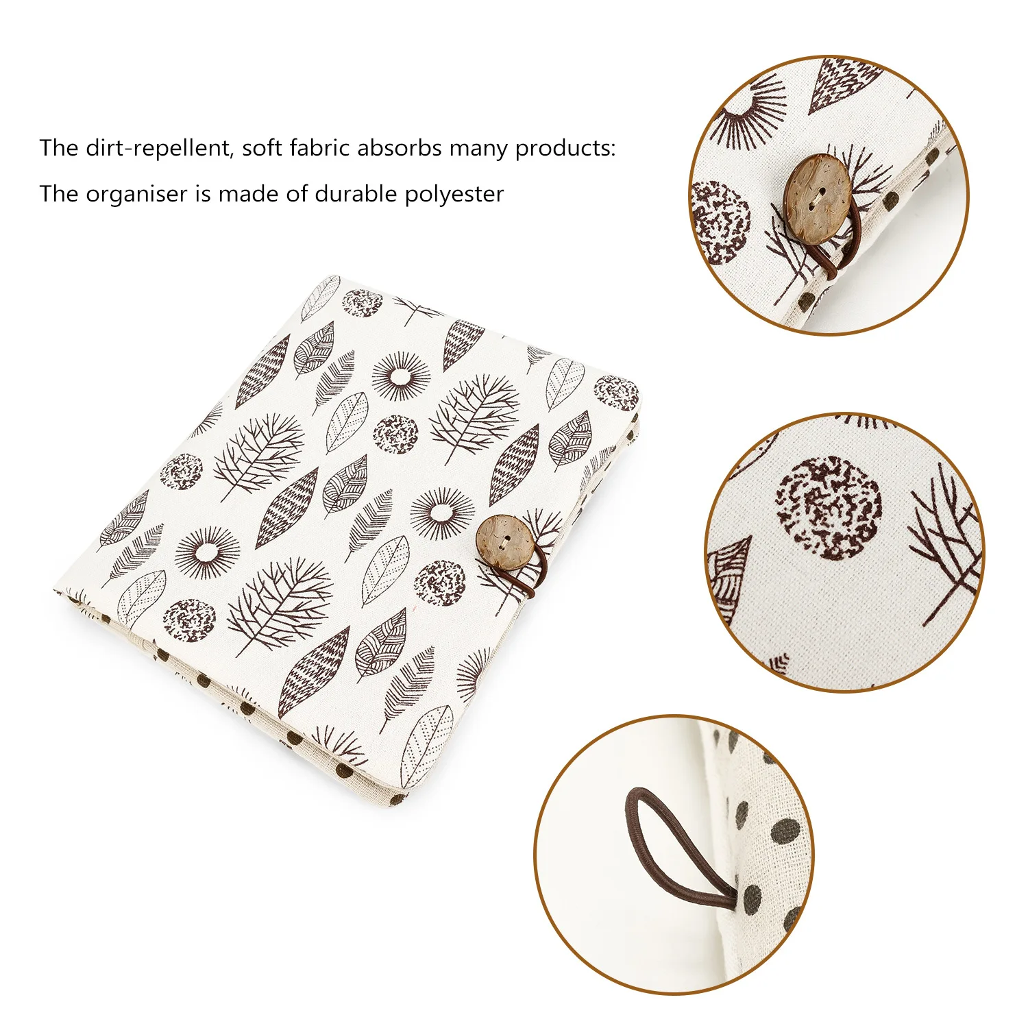 Bolsa de almacenamiento de pañales portátil y organizador de toallitas húmedas con múltiples compartimentos, bolsillo con cremallera y etiqueta colgante, bolsa de aseo para mamá - imagen 4