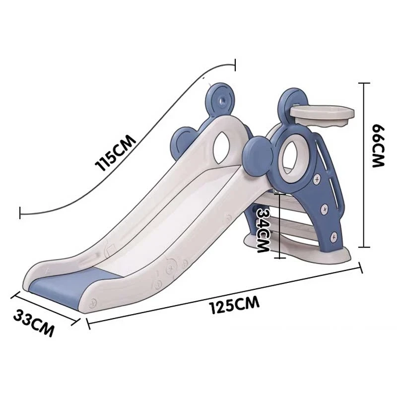 Tobogán plegable multifunción para bebé, parque infantil interior, tobogán pequeño con cesta, juguetes para niños de 2 a 7 años, regalo de cumpleaños para niños - imagen 2