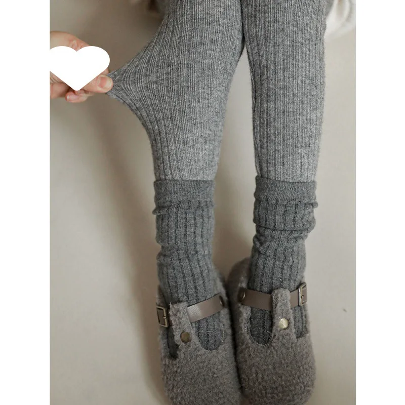 Leggings suaves para niñas, nuevos pantalones de primavera y otoño, pantalones ajustados elásticos informales para niños - imagen 3