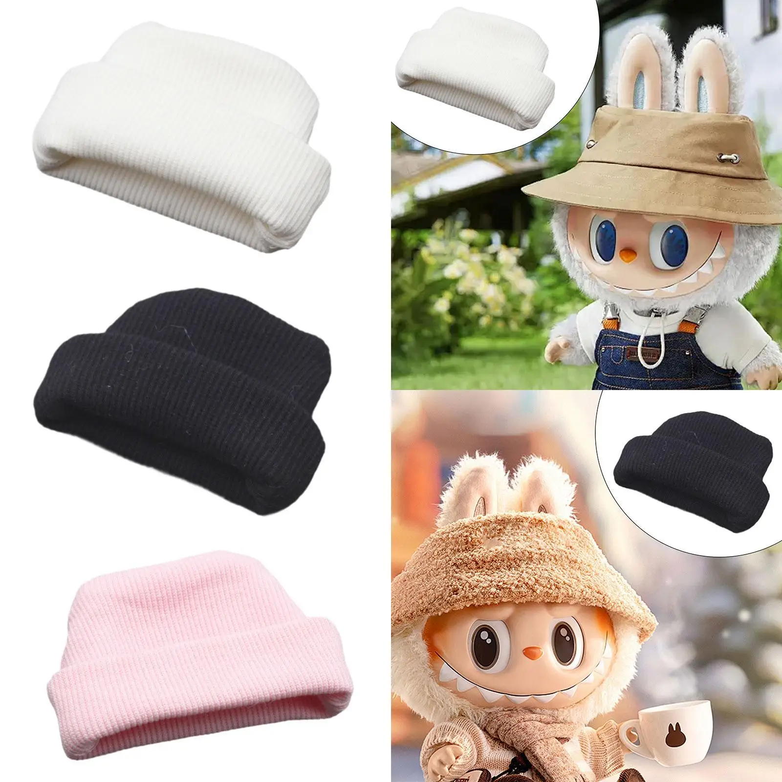 Beanie for Dolls, Accessory for 17cm Dolls, for Halloween And Gifts