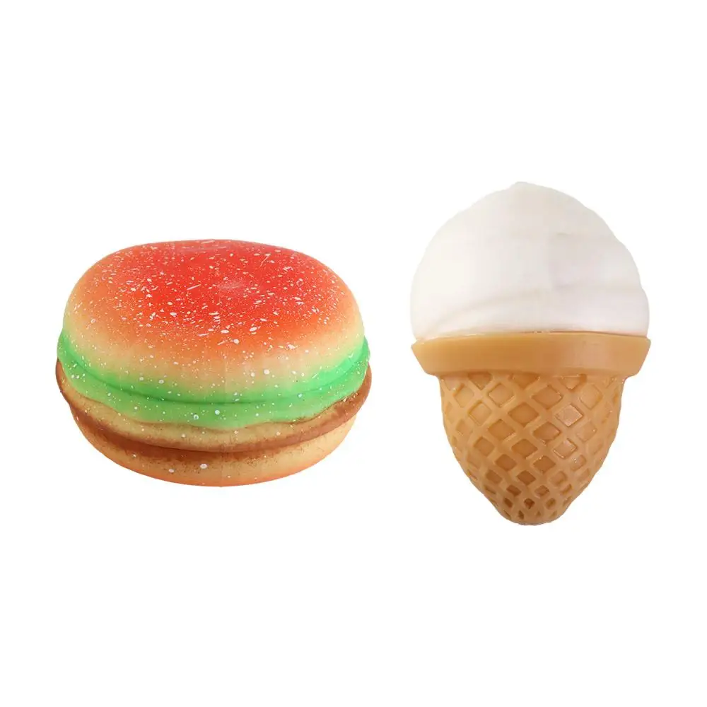 Bola de hamburguesa 3D de silicona, juguete de descompresión, sensorial - imagen 5