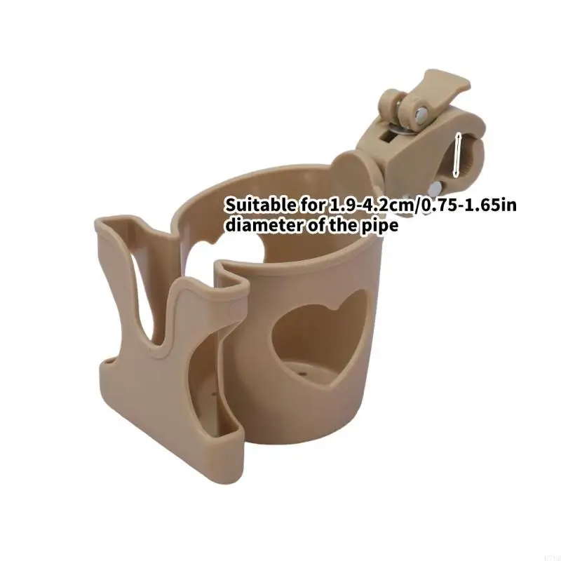 D7YD Cochecitos doble propósito Soporte para almacenamiento bebidas Soporte para teléfono para viajar fácilmente - imagen 3