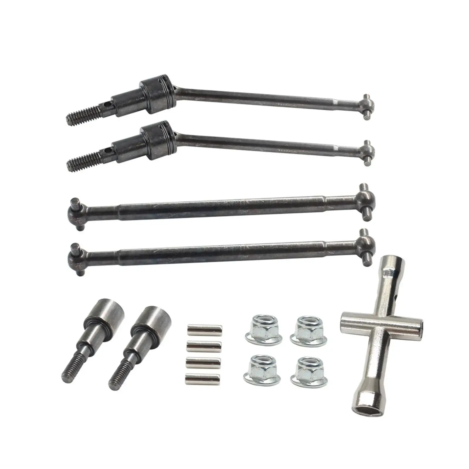 4x RC Drive Shafts Transmission Shafts Front and Rear Accessories for 16101
