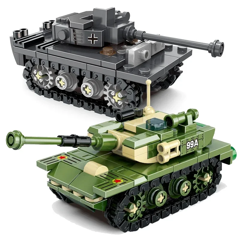 Kits de bloques de construcción de tanque de batalla principal 99A, tanque de tigre, modelo clásico militar, bloques de construcción, juguetes para niños, regalos de navidad