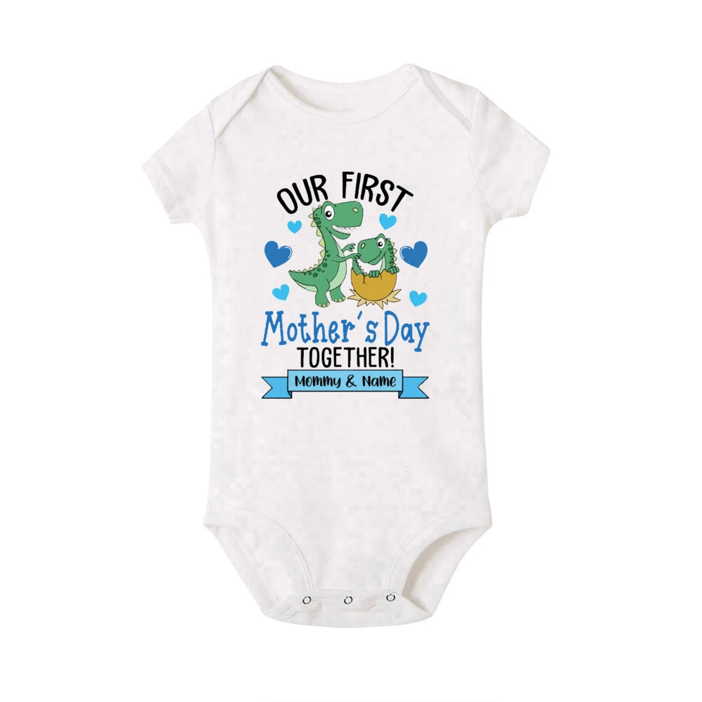 Traje a juego mamá y bebé dinosaurio algodón para Día de la Madre - imagen 5