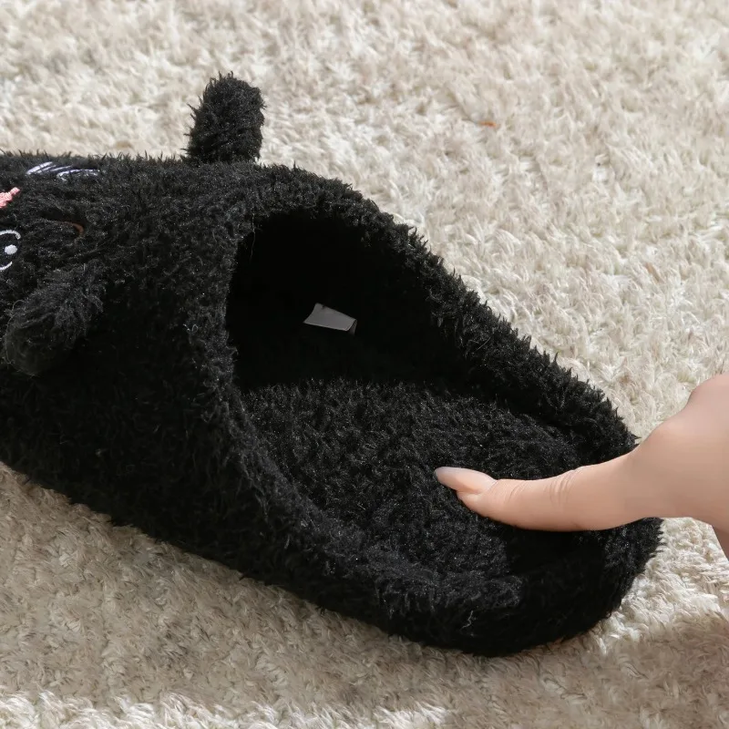Pantuflas de felpa antideslizantes para casa, cálidas de invierno - imagen 2