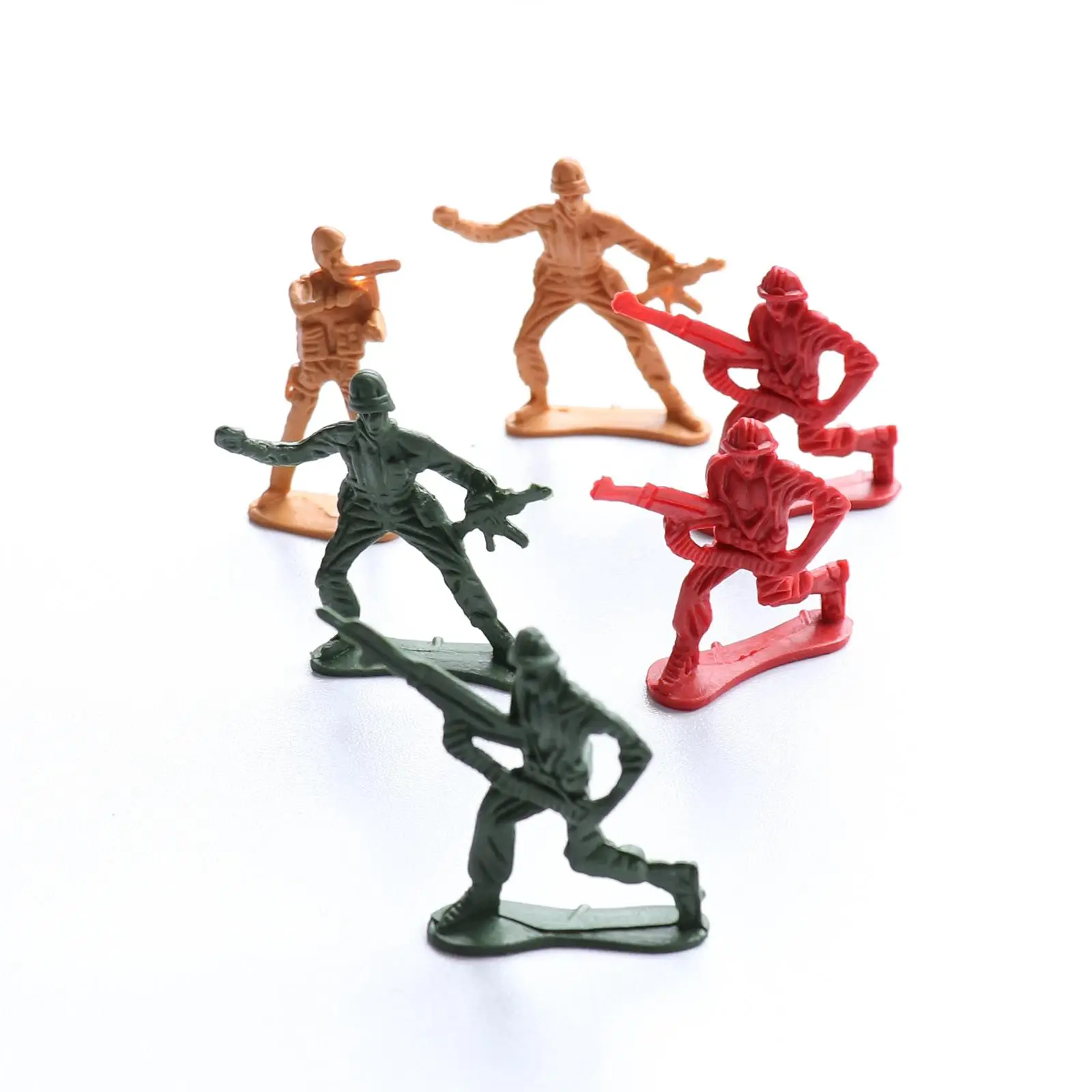 100 pièces 5cm soldats hommes figurines d'action ensemble de Base et scène modèle jeux jouet - imagen 4