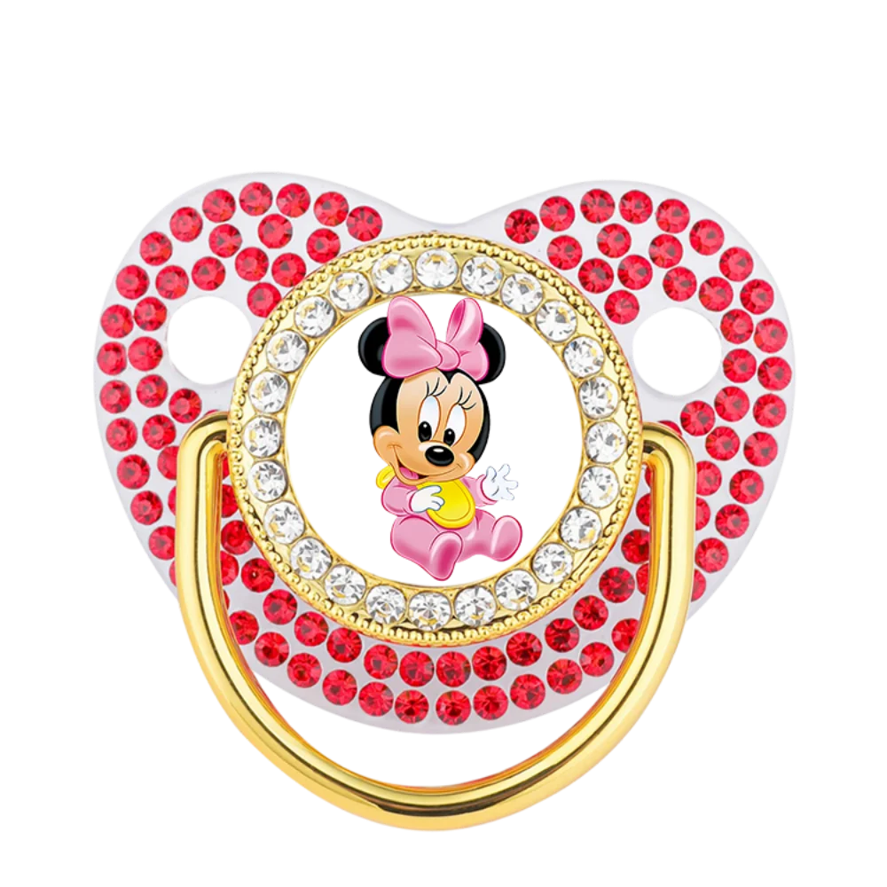 2025 chupete brillante de princesa/príncipe, chupete de destete lujoso, tetina para bebé recién nacido, boca para masticar y jugar de 0 a 6M - imagen 5