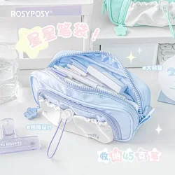 Bolsa de bolígrafo Star con cordón – Neceser doble capa para niños