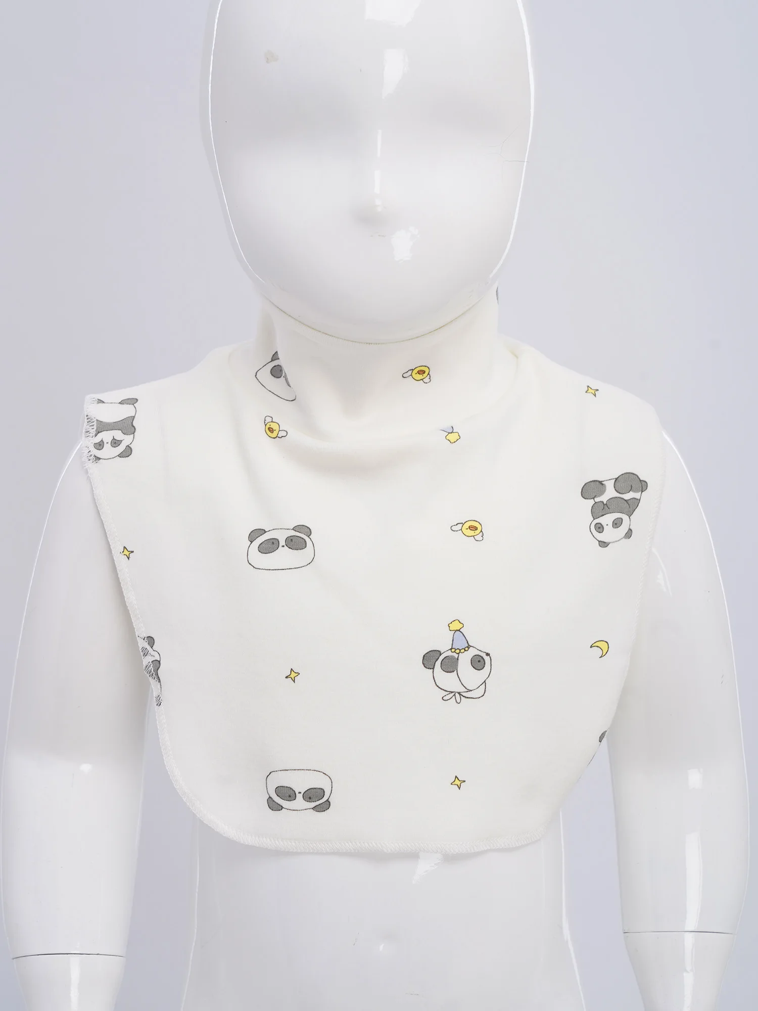 Baberos estampados con bufanda desmontable para bebé - imagen 2