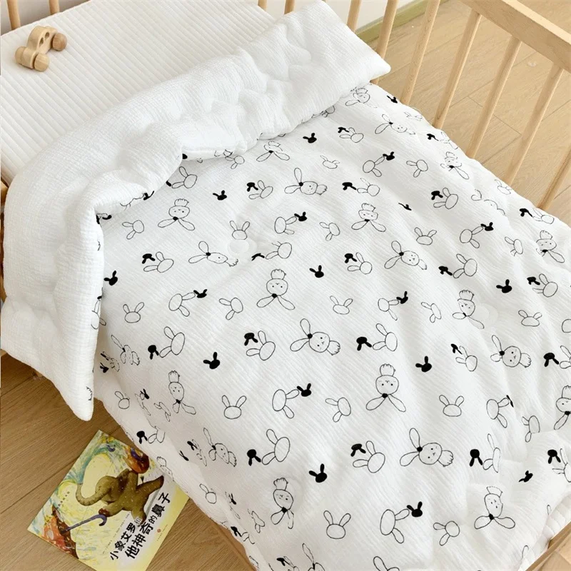 Edredón muselina de algodón bebé - Manta infantil primavera/invierno - imagen 4