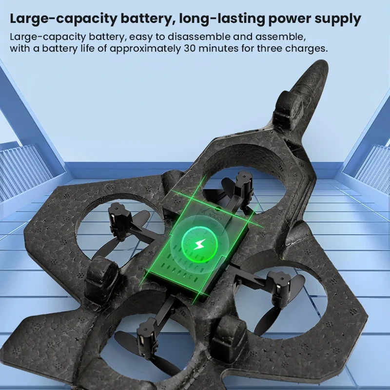 Avión de juguete volador RC Jet con planeador ligero 2,4G EPP acrobacias Control remoto avión de combate de espuma juguetes para niños regalos de cumpleaños - imagen 3