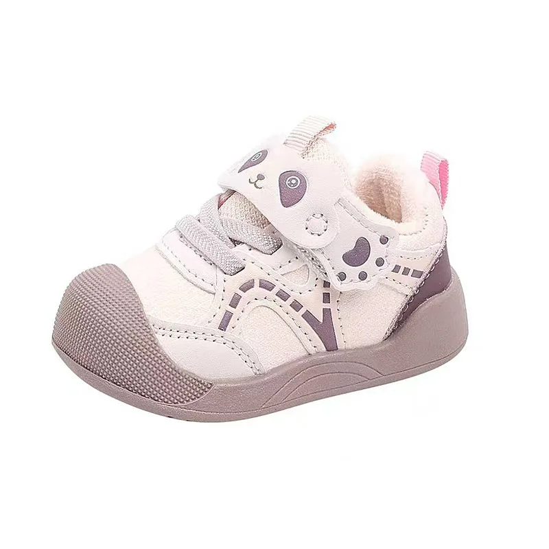 Zapato deportivo para niños Otoño Invierno 2025 nuevo zapato plano de algodón individual niños pequeños moda bebé antideslizante zapato para caminar niños niñas - imagen 5
