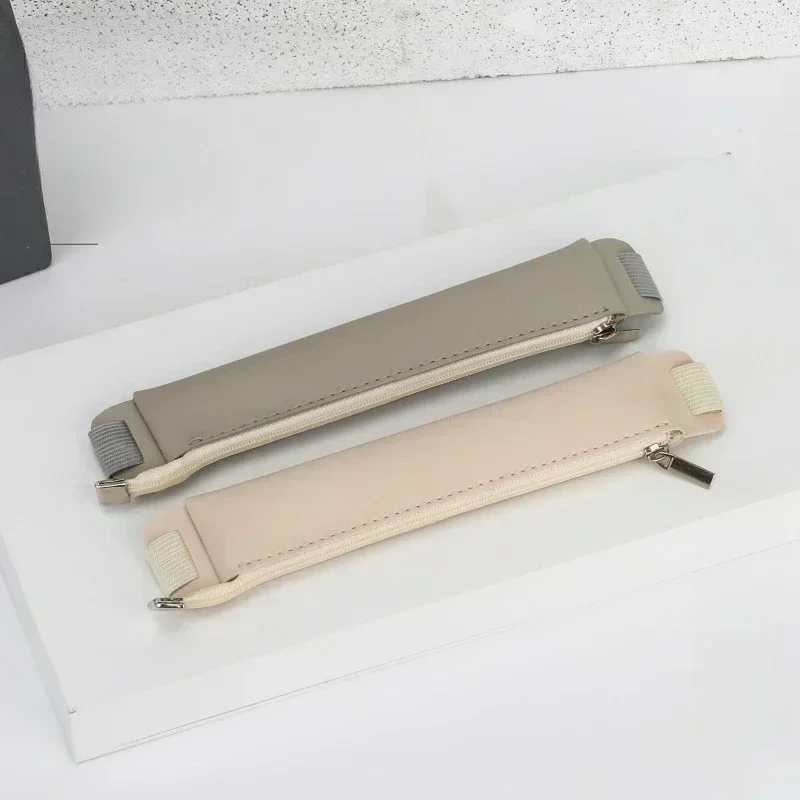 1PC Pu Leather Elastic Buckle Book Notebook Fashion Pen Bag School Pen Case For Office Meeting Easy Carry - imagen 2