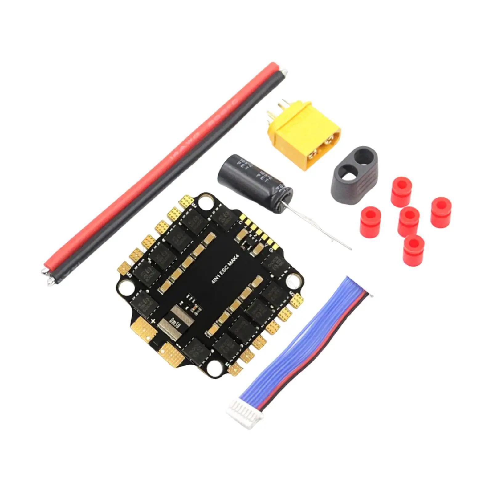 4 in 1 Brushless ESC for FPV Drone Sturdy RC DIY Hobby Compact Accessories DIY Part Electric Speed Controller Replace Spare Part