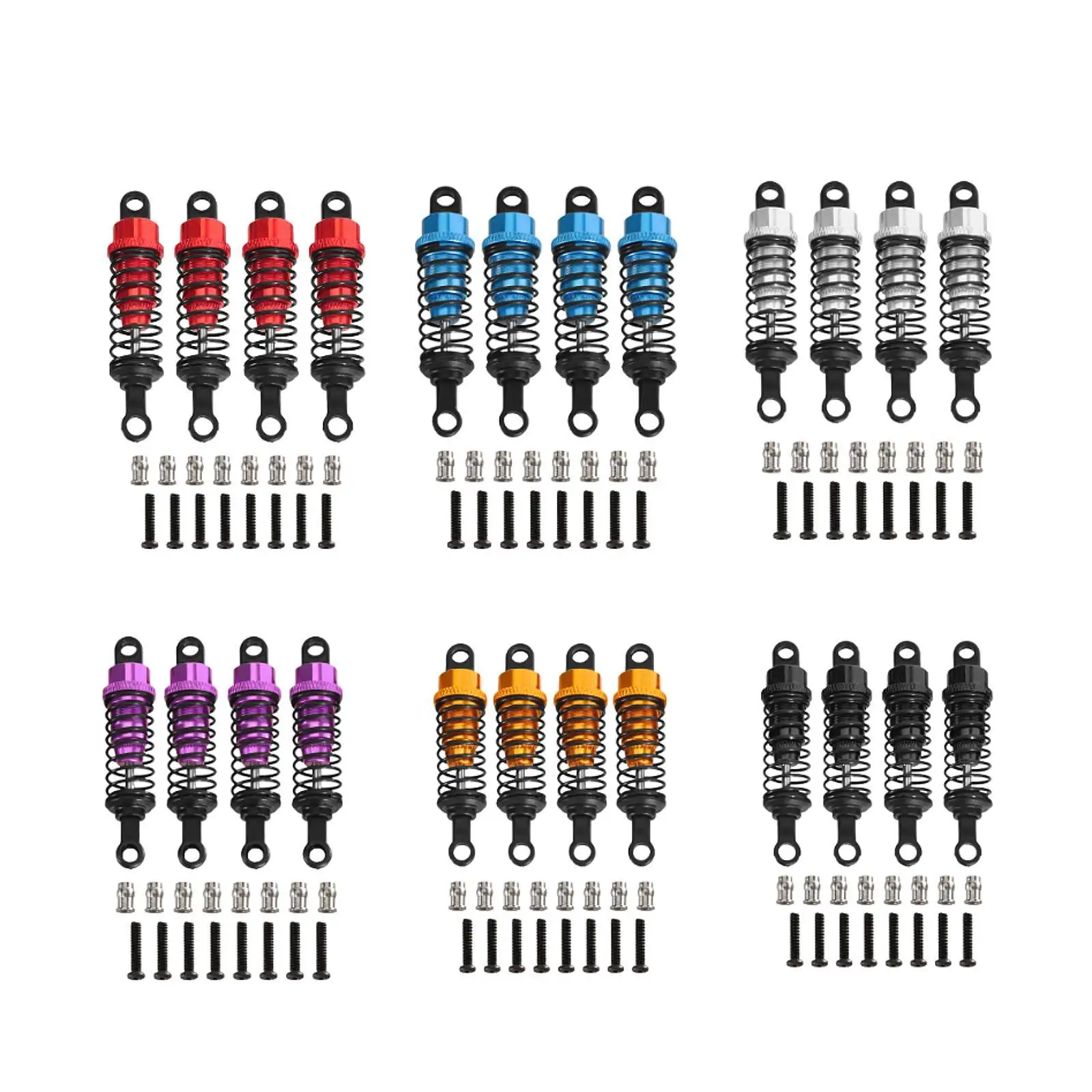 Amortiguadores de aceite para piezas de repuesto de coche teledirigido, 4 Uds., para MN98 MN99S MN82 - imagen 2