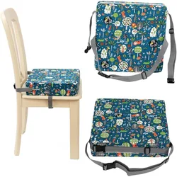 Asiento elevador infantil portátil para silla de comedor