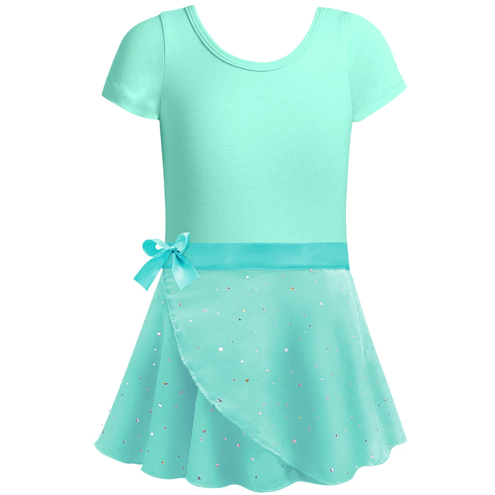 Leotardo de ballet infantil con falda desmontable y lazo - imagen 5