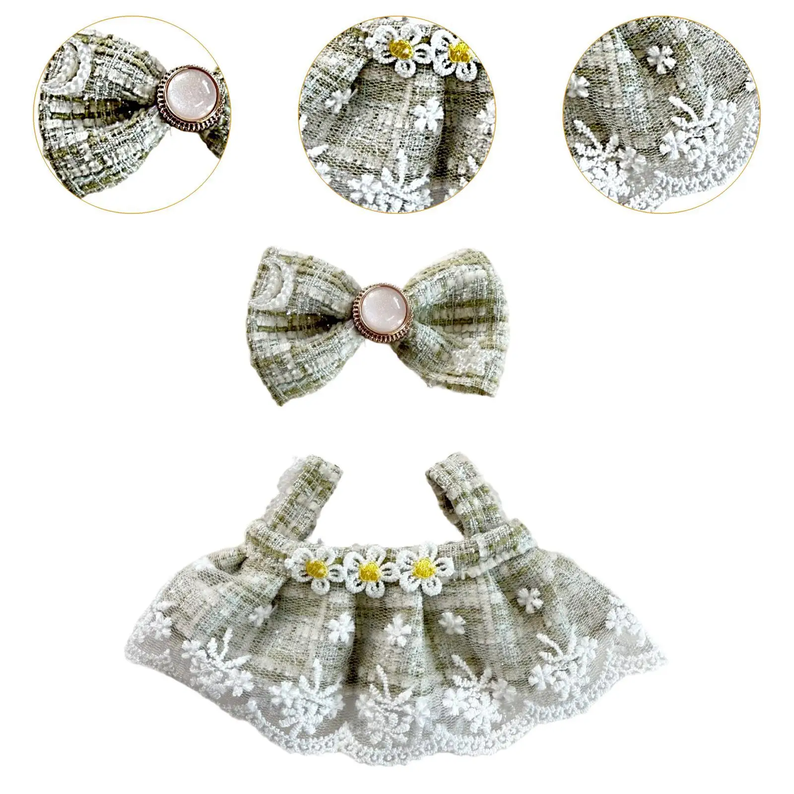 5.91inch 6.69inch Doll Dress Dress Up Soft Detachable Mini Clothes Doll Outifits for Little Girls Kids Birthday Gift