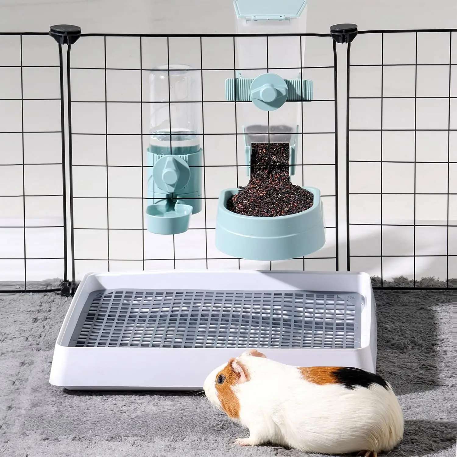 Esteras para conejillos de indias, almohadillas de entrenamiento para conejitos, corte libre, animales reutilizables, estera cálida para conejos, hurón, hámster, rata u otros mascotas pequeñas - imagen 3