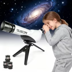 Telescopios para niños 40X experimento científico Monocular educativo ciencia enseñanza microscopio juguete juguetes para niños pequeños