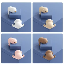 Protectores de esquinas de silicona con diseño de animales para bebés