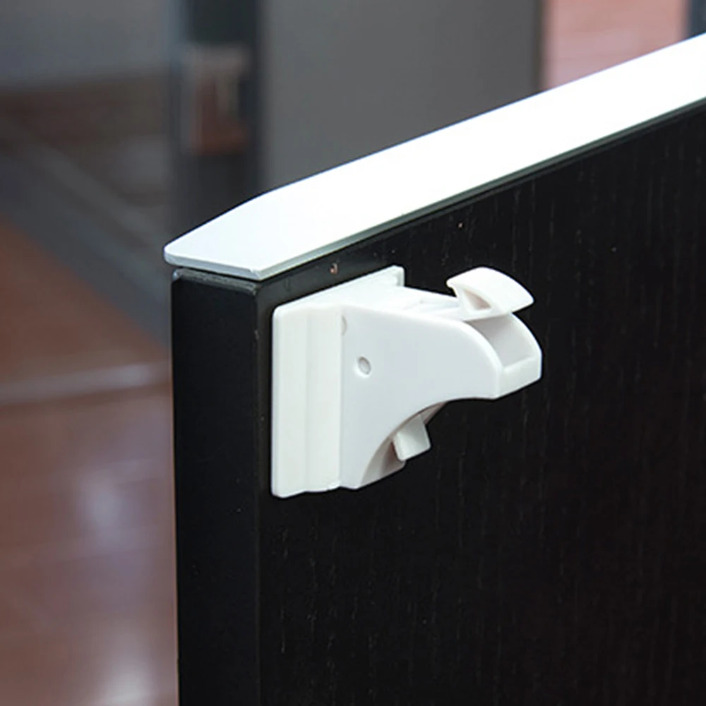 Cerradura de seguridad magnética para niños, protección para bebés, cerradura magnética Invisible integrada sin perforaciones para puerta de armario y cajón, pestillo antiapertura - imagen 4