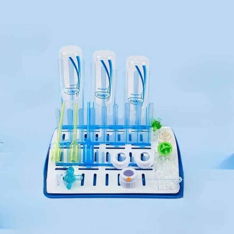 Escurridor de botellas en capas, práctico, extraíble, fácil de limpiar, estante de secado, estante de almacenamiento de biberones, soporte para vasos de limpieza en seco - imagen 2