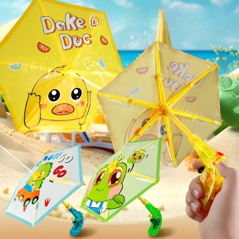 Pistola de agua con paraguas con funciones de ataque de defensa, juguete de batalla seguro para niños, Fiesta EN LA Piscina en la playa, tirador de agua de dibujos animados de verano - imagen 3