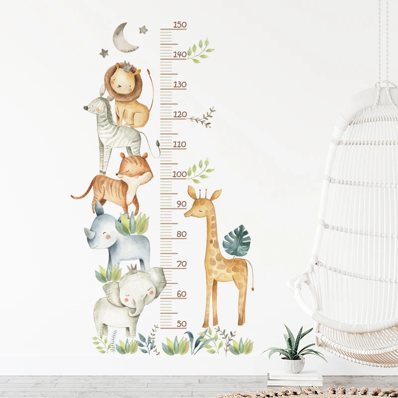 Pegatinas regla altura con animales – Decoración pared habitación infantil - imagen 5
