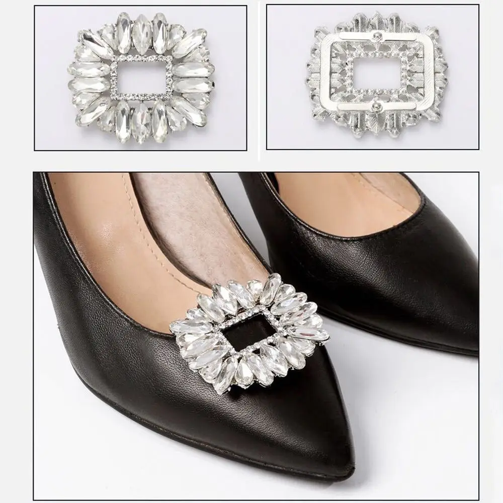 Clips decorativos para zapatos de fiesta – Hebillas brillantes para niños - imagen 5