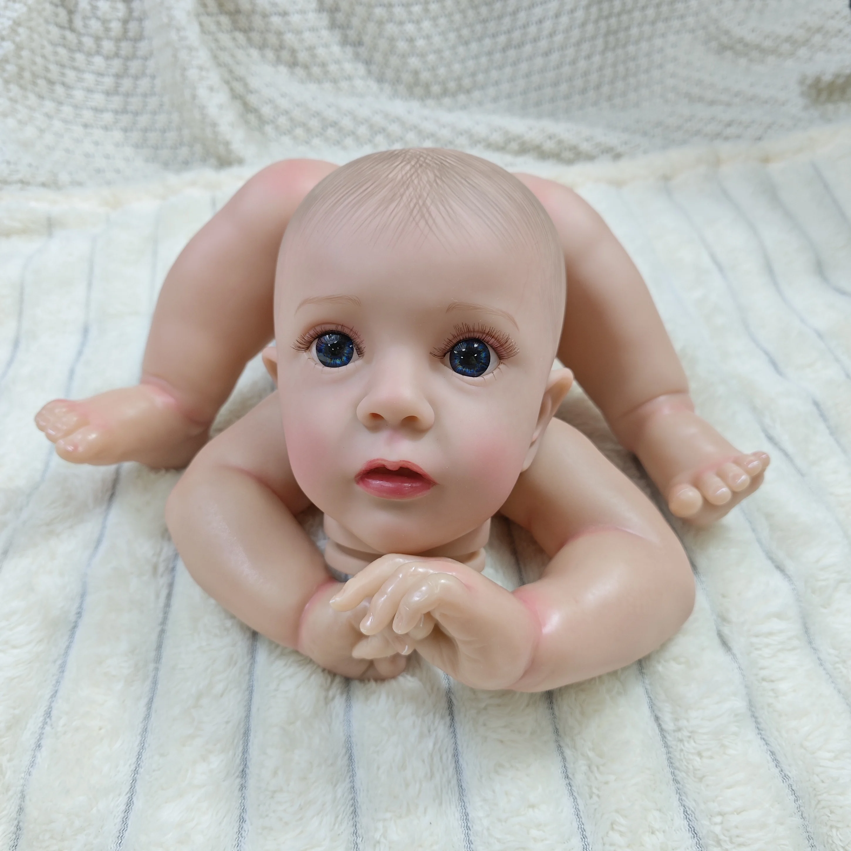 ⚡️ Venta de liquidación, Kit de muñeco realista pintado de 24 pulgadas, piezas de molde de muñeca de vinilo sin terminar hechas a mano Missy - imagen 2