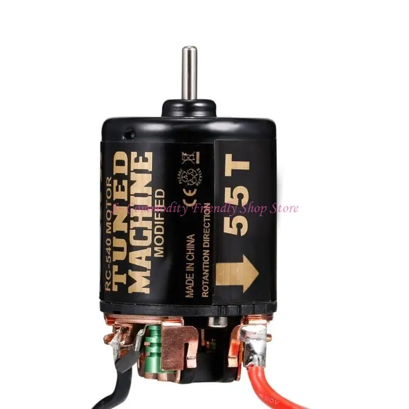 85AE RC Products 540 Motor eléctrico sobre orugas cepillado 80T/55T/45T/35T/21T/13T adecuado para coche 1/10 RC voltaje - imagen 2