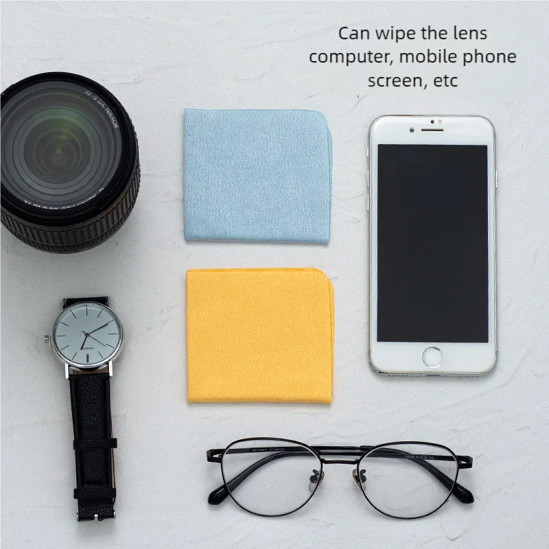 Paño para lentes de microfibra de ante premium |   Ultra Suave para Gafas/Teléfono/Cámara |   Antiarañazos y secado rápido |   Ecológico, sin desprendimiento - imagen 5