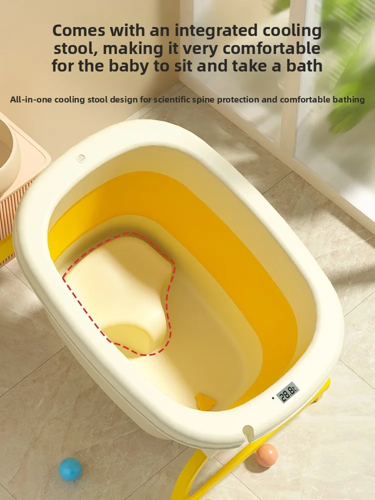 Bañera infantil plegable grande para el hogar - imagen 2