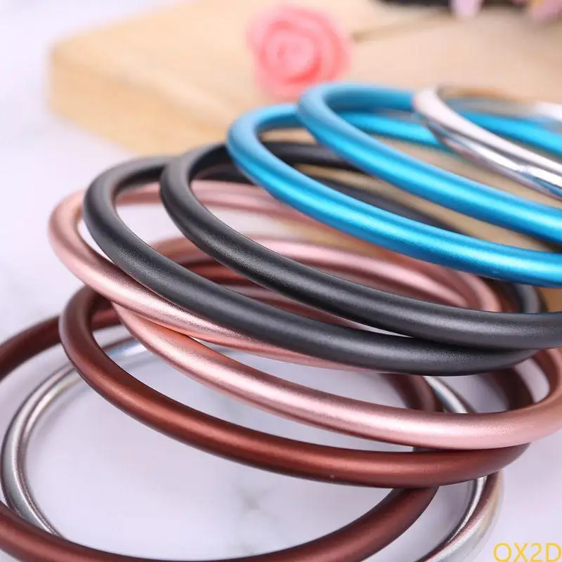 Paquete QX2D 2 anillos aluminio cuerda para bebés Anillos aluminio suaves para accesorios anillo portador - imagen 3