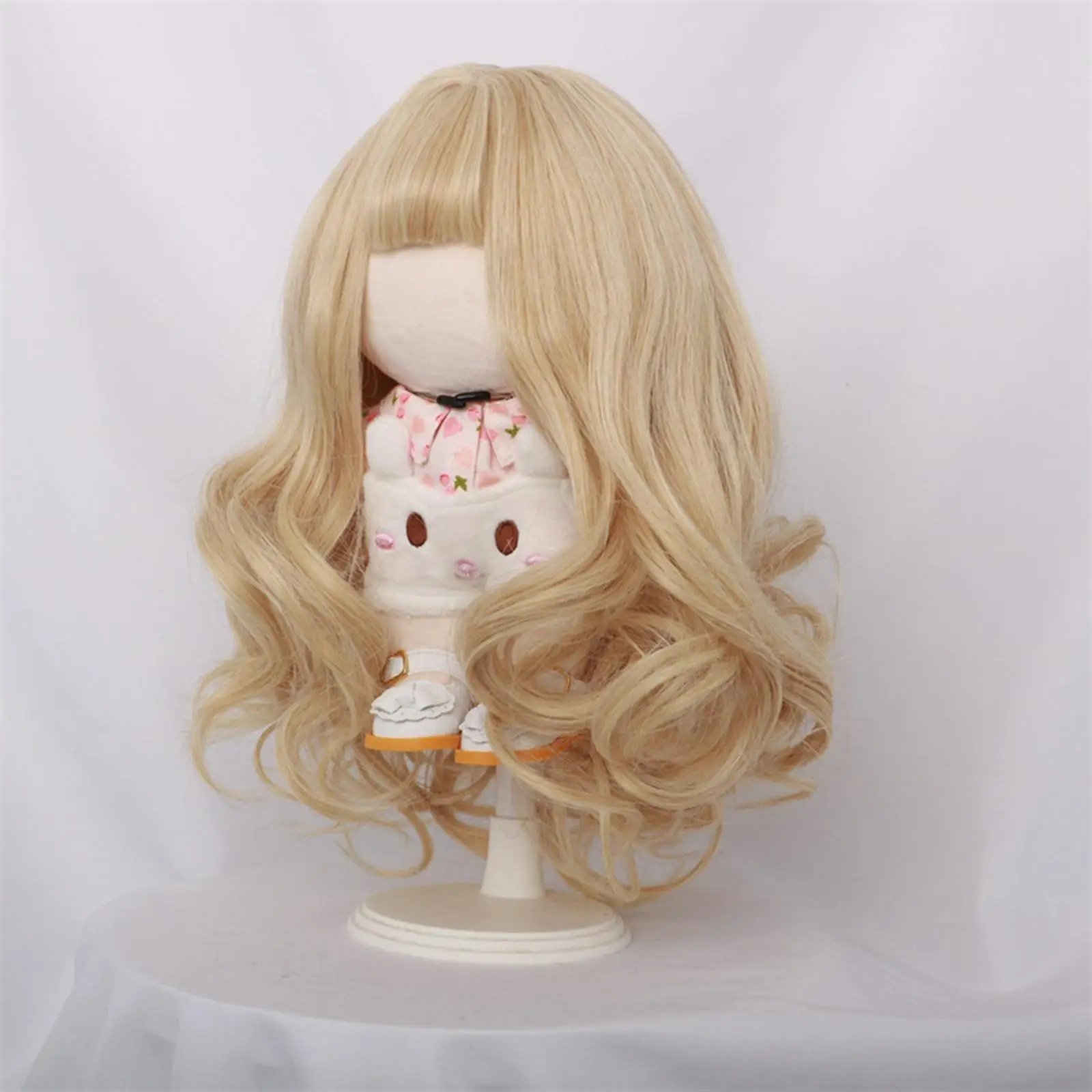 BJD Doll Wig Long, High Temperature Silk, Handmade Sturdy Replacement Wig, Fashion Handcraft Doll Wig Wig Doll,