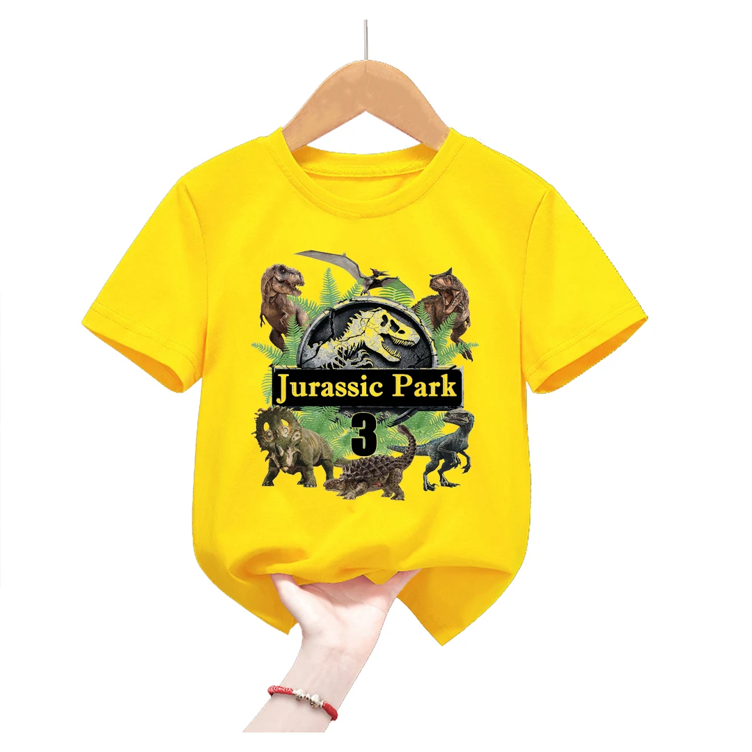 Camiseta niños colorida - Estampado dinosaurios vivos
