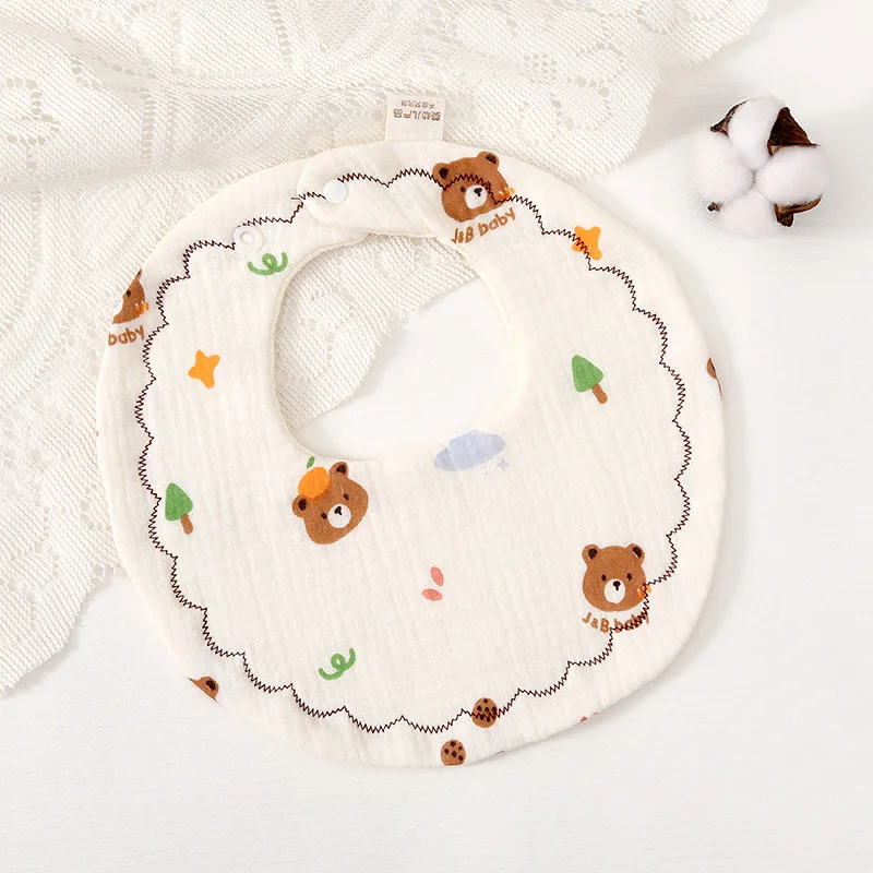 Baberos para recién nacidos, paños para eructar, cosas para bebés, Bandana para alimentar babas, toalla para Saliva, babero Floral con volantes para niños pequeños, accesorios para bebés - imagen 5