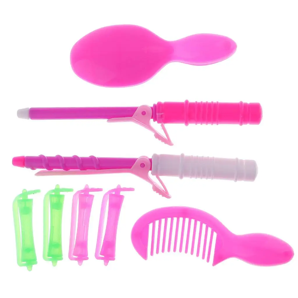 Set de peluquería para muñecas – Rizador, peine y espejo