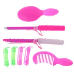 Set de peluquería para muñecas – Rizador, peine y espejo