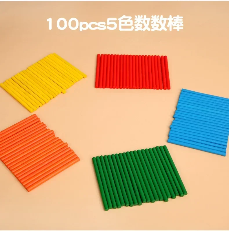 Juguetes Montessori de matemáticas – Números de madera para contar - imagen 4