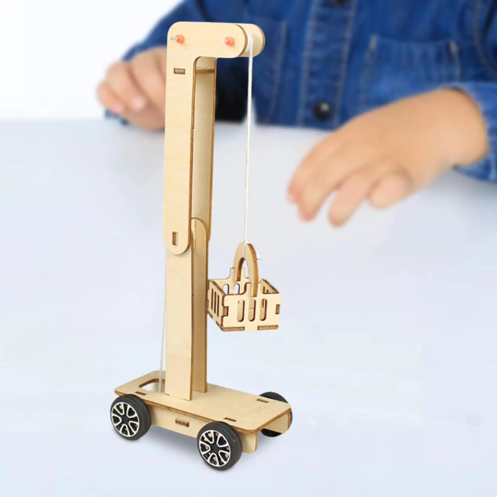 Science Education Toy Experiment Toy Teaching Props DIY Gravity Car Toy Gravity Trolley Science Toy for Kids Children Teens