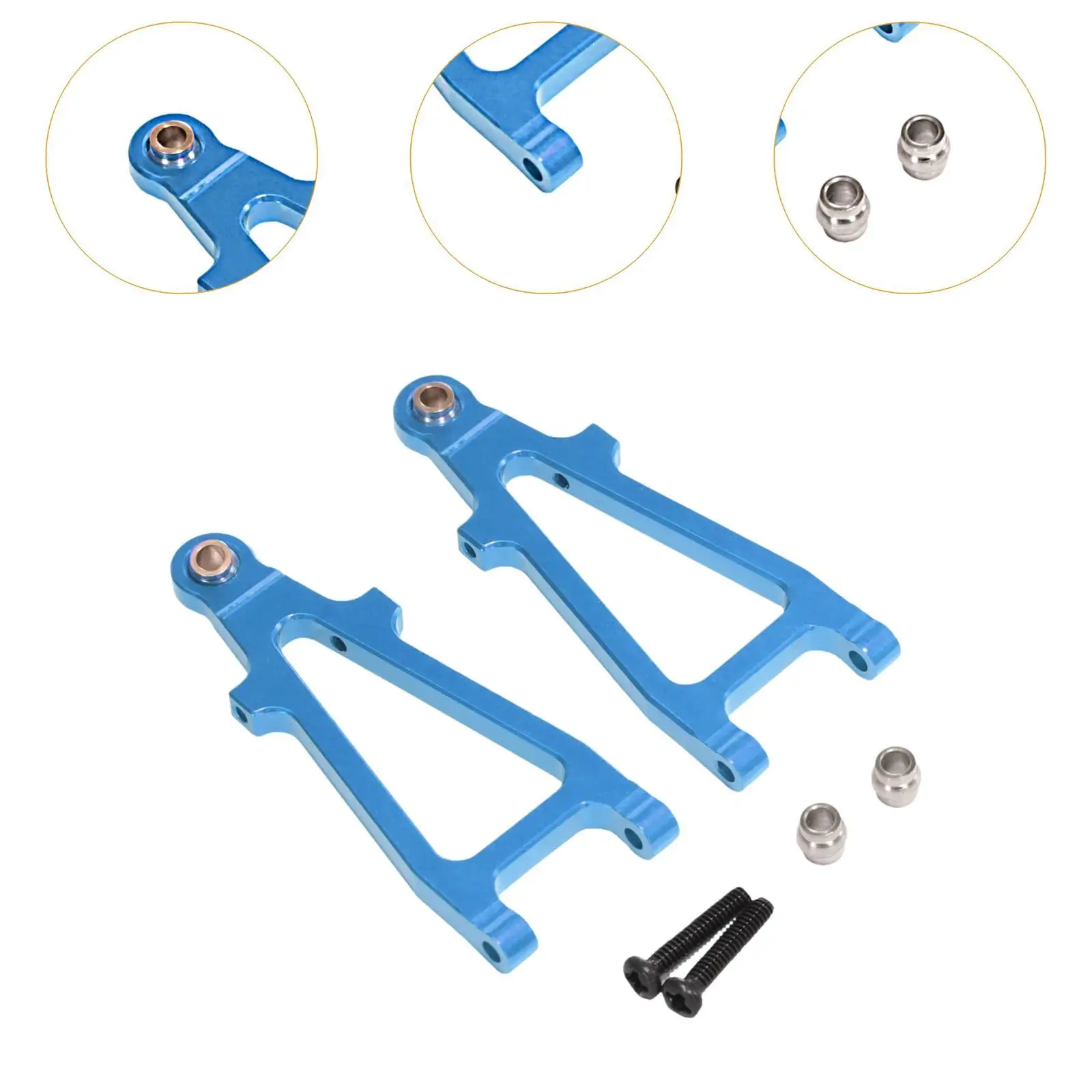 2Pcs RC Front Lower Swing Arms Suspensions Arms 1/20 Premium Heavy Duty Easy to Install Modified Part Spare Parts for 20208