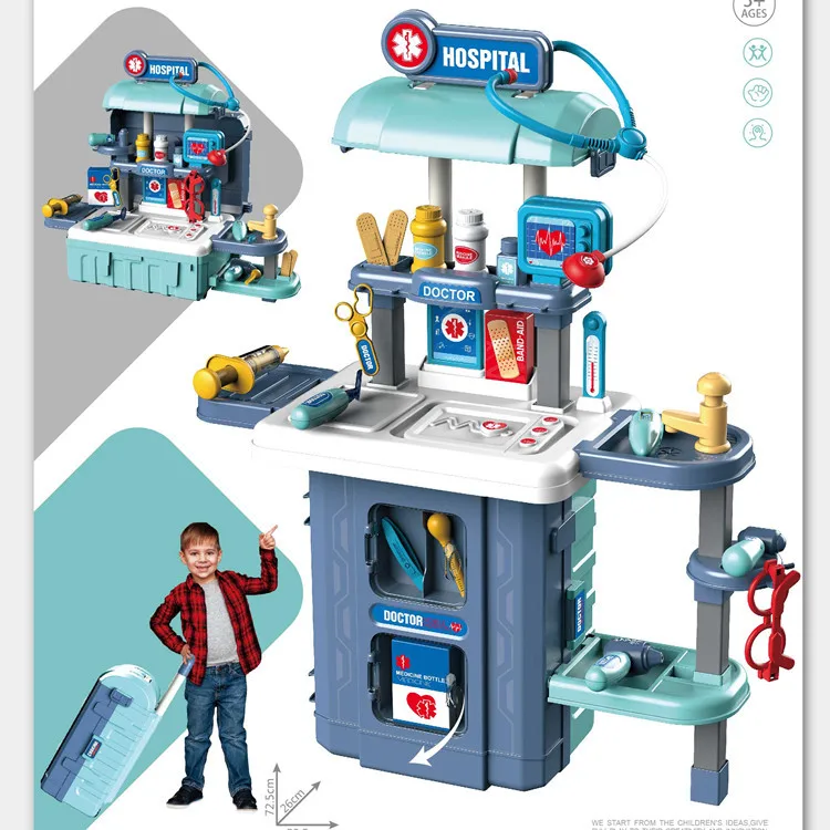 38pcs blue HOSPITAL