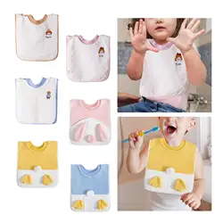 Babero impermeable para niños - evita ropa mojada al cepillado