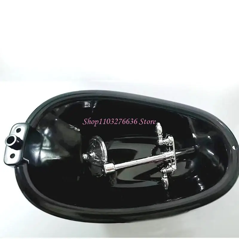 R6FD Bañera en miniatura a escala 1:12 para decoración casas muñecas, perfecta para exhibición modelos y accesorios - imagen 3