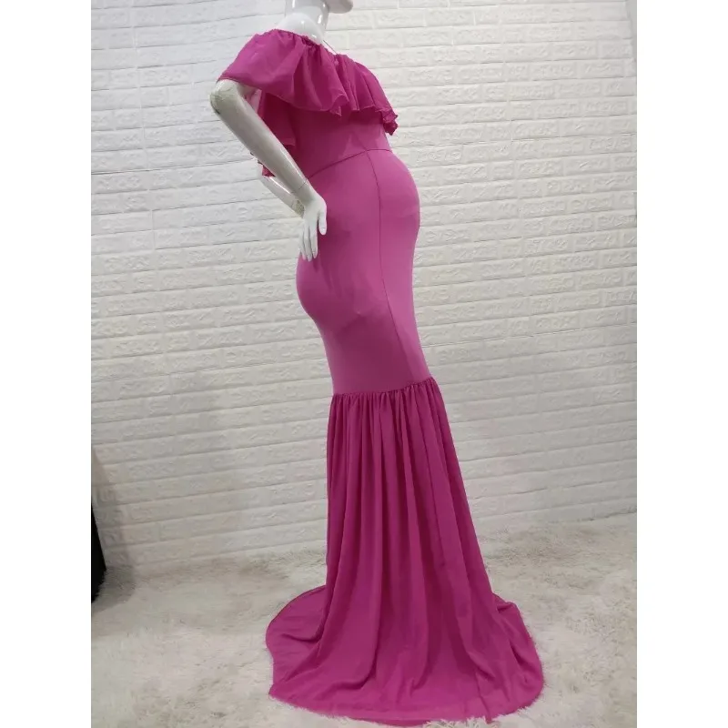 Vestido premamá de encaje con trenza – Manga corta - imagen 5