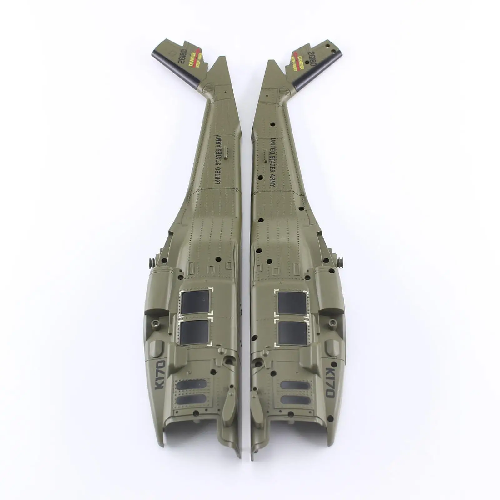 2Pcs RC Helicopter Cover Shell Lightweight DIY Modification Upgrade Replacement Accessories for Wltoys K170 RC Glider Airplane
